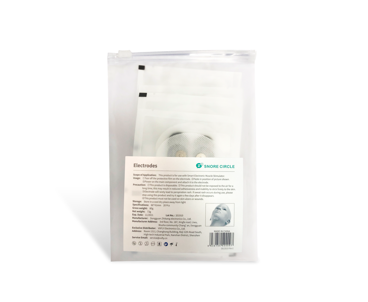 20pcs Conductive Strips for Smart Snore Stopper (snore circle)
